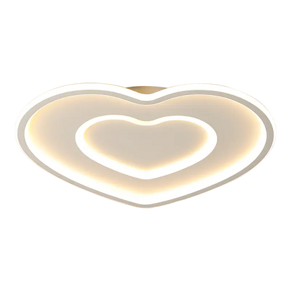 Lampadario Plafoniera a Led Moderno 63W Forma Cuore