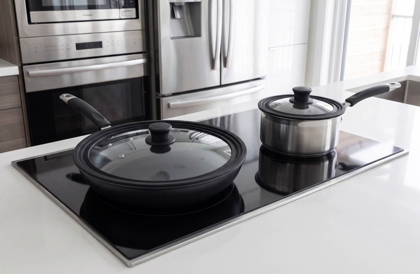 Coperchio Universale in Vetro e Silicone Multimisura Adattabile
