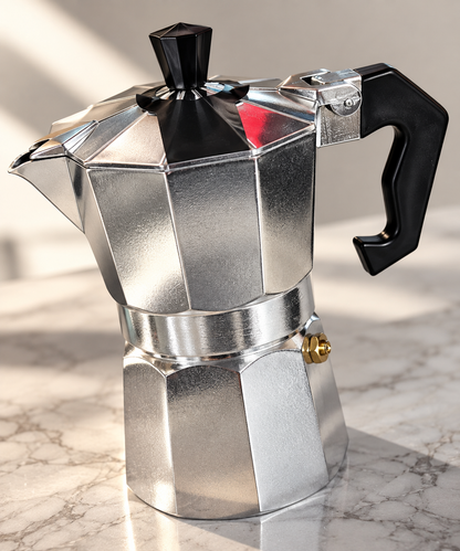 Caffettiera Moka in Alluminio Tradizionale - Varie Capacità