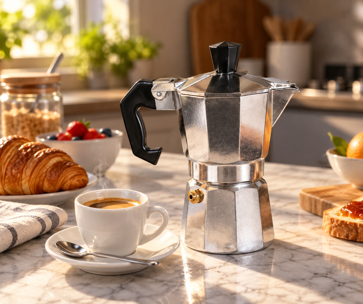 Caffettiera Moka in Alluminio Tradizionale - Varie Capacità