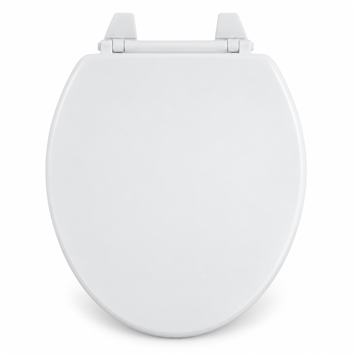 Copriwater Universale in Plastica Bianca 47x36 cm – Sedile WC in Polipropilene Resistente, Tavoletta per WC Leggera e Facile da Installare