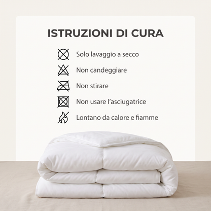 Piumino Invernale Matrimoniale Pesante 250 GSM | Trapunta Letto 250x200 cm in Soffice Poliestere | Massimo Calore e Comfort per la Notte
