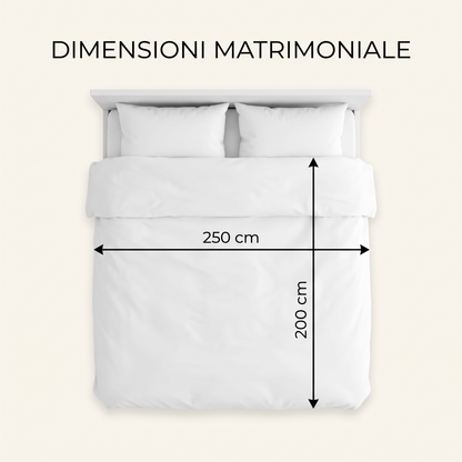 Piumino Invernale Matrimoniale Pesante 250 GSM | Trapunta Letto 250x200 cm in Soffice Poliestere | Massimo Calore e Comfort per la Notte