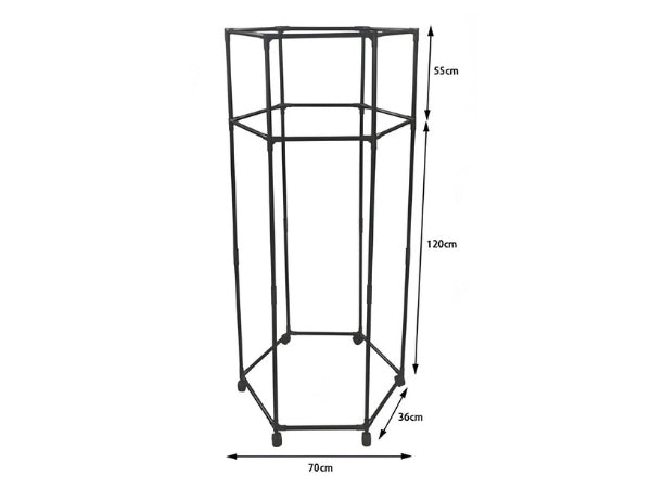 Stand Appendiabiti Rotante 360° con Ruote - Design Salvaspazio (3 Modelli)