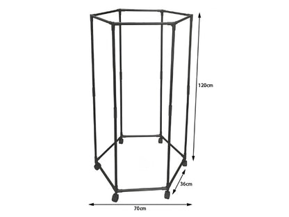 Stand Appendiabiti Rotante 360° con Ruote - Design Salvaspazio (3 Modelli)