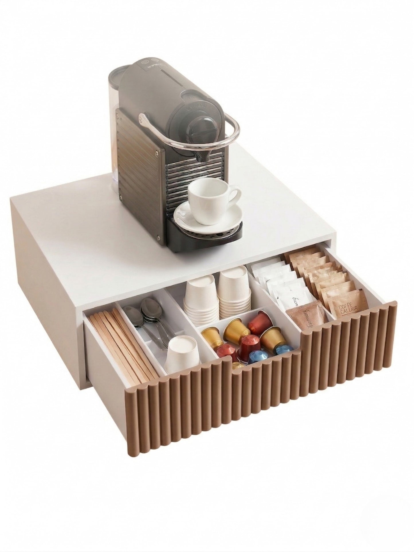 Portacialde da Tavolo Salvaspazio per Capsule Caffè (30x30x10 cm)