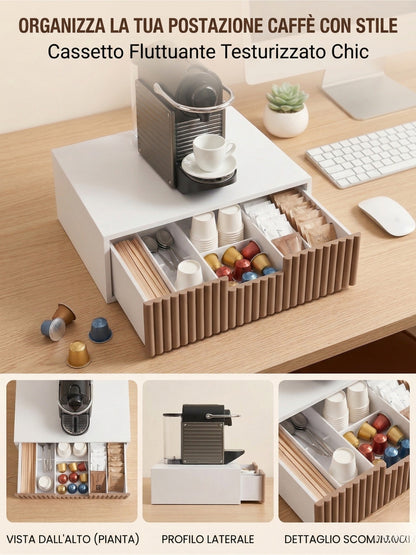 Portacialde da Tavolo Salvaspazio per Capsule Caffè (30x30x10 cm)