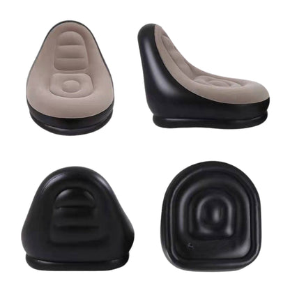 Poltrona gonfiabile con pouf poggiapiedi