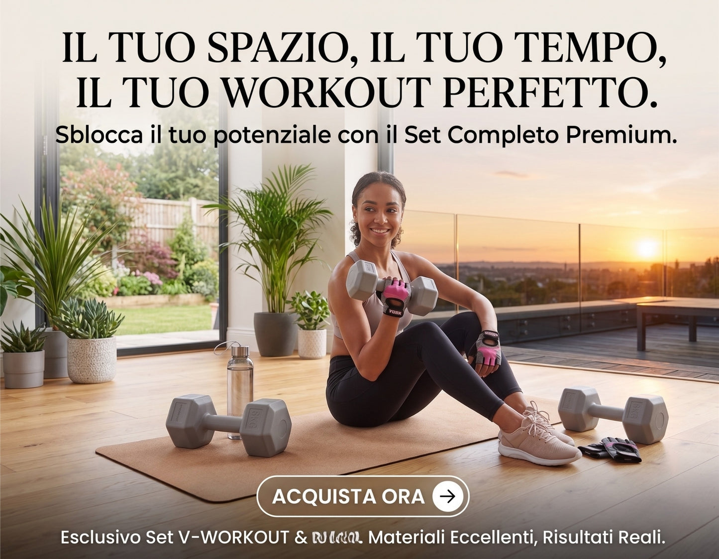 Manubrio Esagonale in Polietilene 6 kg – Grigio – Ideale per Home Gym
