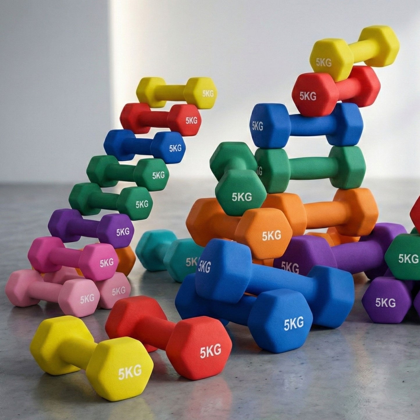 Coppia Manubri Fitness Soft-Touch - 5.0 kg