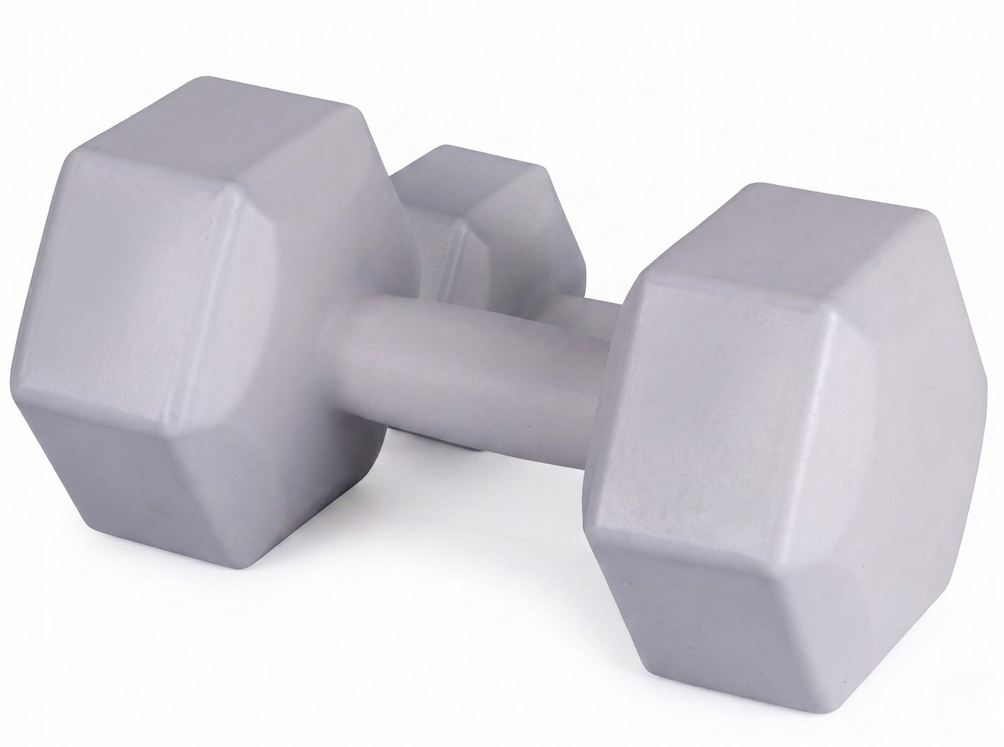 Manubrio Esagonale 5 Kg Grigio in Polietilene per Fitness e Allenamento a Casa