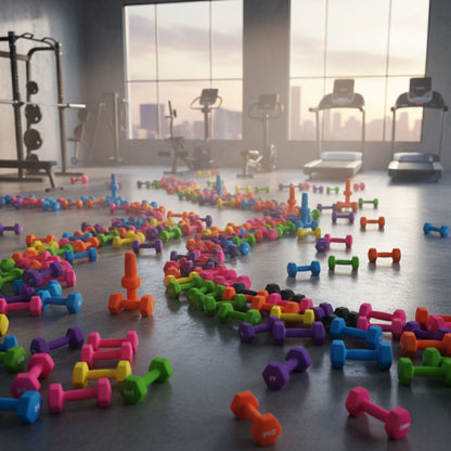 Coppia Manubri Fitness Soft-Touch - 8.0 kg