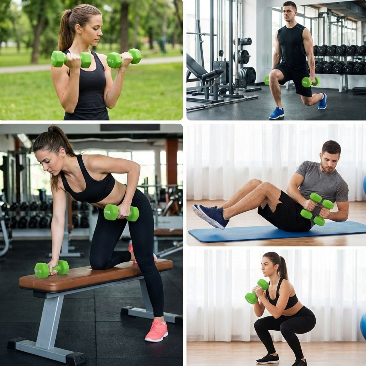 Coppia Manubri Fitness Soft-Touch - 4.0 kg