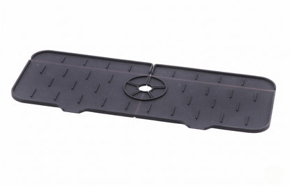 Tappetino in Silicone Paraspruzzi e Salvagoccia per Rubinetto Lavandino (36,5x14 cm)