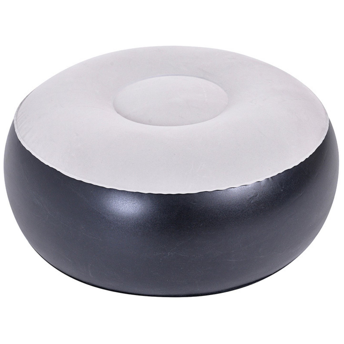 Poltrona gonfiabile con pouf poggiapiedi
