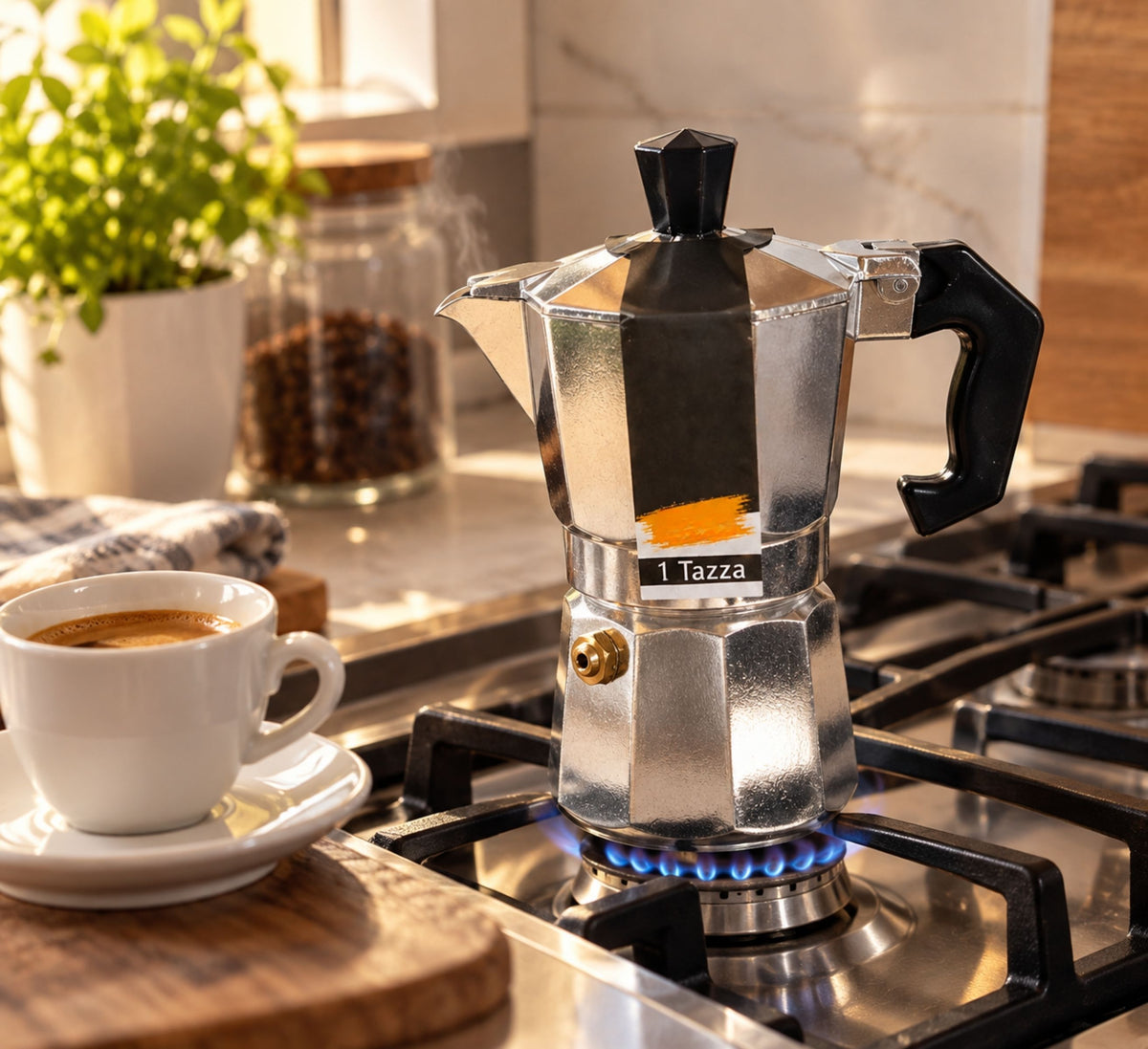 Caffettiera Moka in Alluminio Tradizionale - Varie Capacità