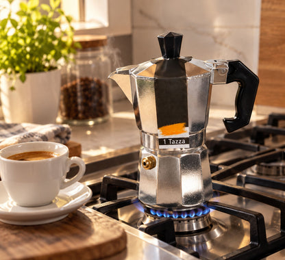 Caffettiera Moka in Alluminio Tradizionale - Varie Capacità