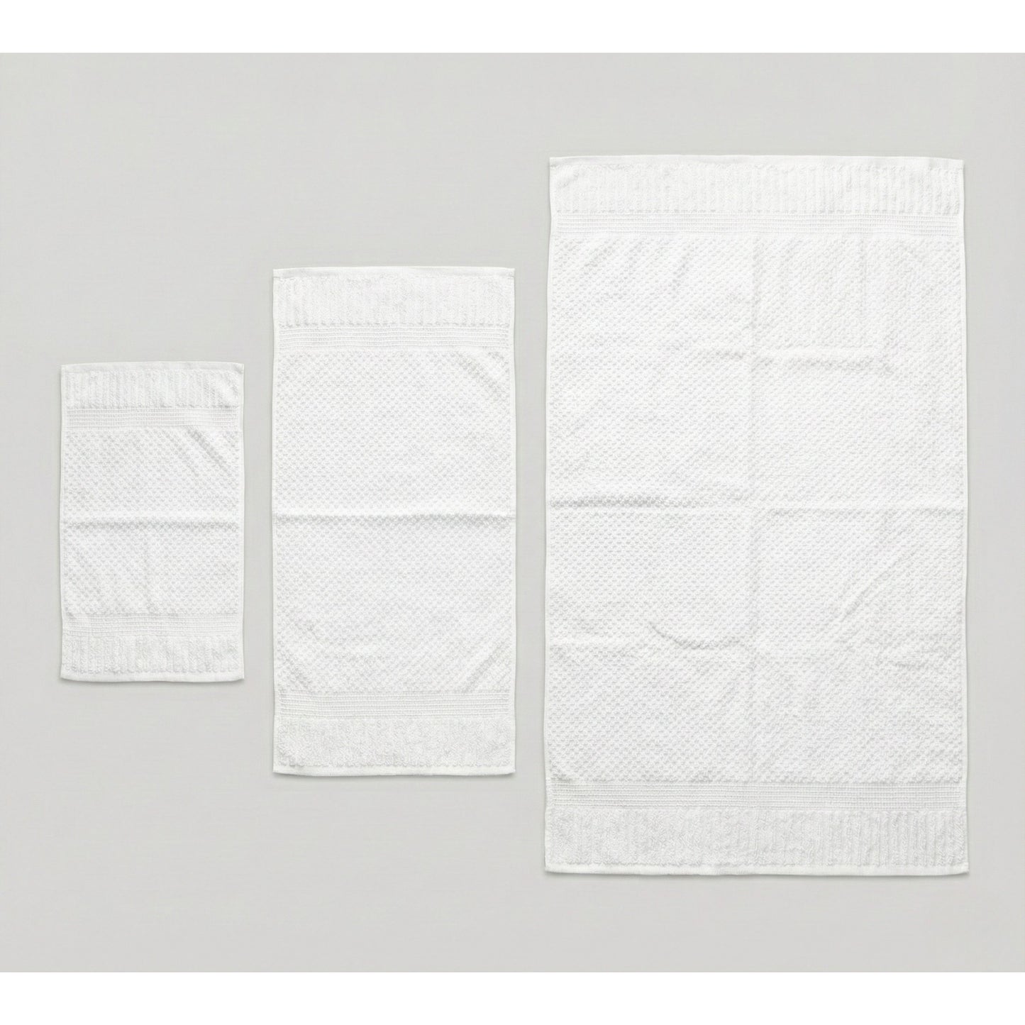 Set 5 Asciugamani Bianchi 500 GSM Cotone. Kit Bagno Hotel Spa: 1 Telo Doccia 90x140, 2 Viso 50x100, 2 Ospite 40x60. Spugna Bianca Assorbente Alta Qualità. Biancheria Casa Lussuosa Resistente.