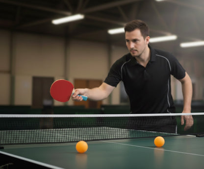 Set Ping Pong Premium – Kit 2 Racchette da Tennis Tavolo e 3 Palline per Casa e Allenamento