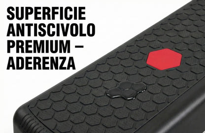 Step Aerobico Regolabile a 2 Livelli - Pedana Fitness Antiscivolo