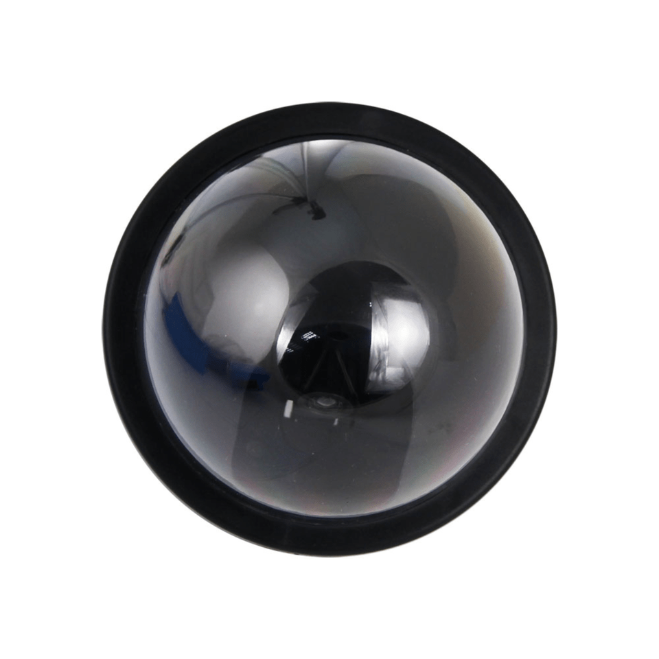 Telecamera Dome Finta con LED Rosso Lampeggiante | Simulatore di Videosorveglianza Realistica da Interno ed Esterno | Sistema di Sicurezza Fittizio a Batteria per Casa, Ufficio e Negozi