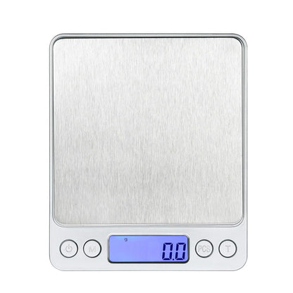 Bilancino di Precisione Digitale 0.1g–3000g con Display LCD, Funzione Tara, Multimisura g/oz/ct – Bilancia Professionale per Cucina, Gioielli, Laboratorio e Diete