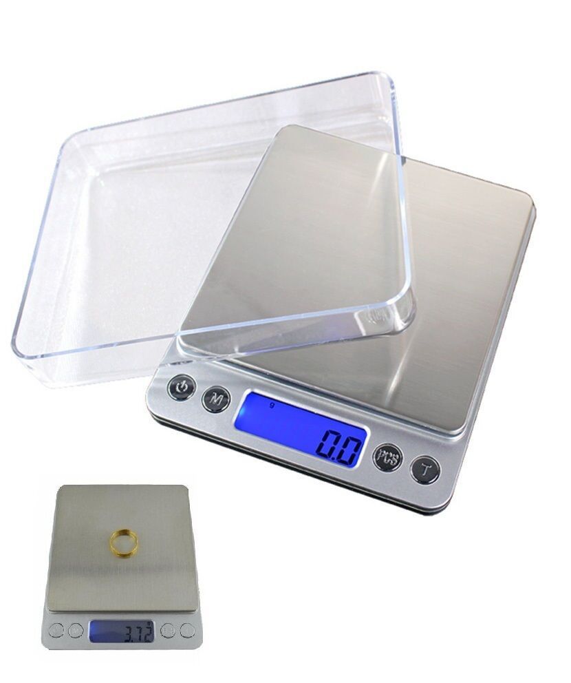 Bilancino di Precisione Digitale 0.1g–3000g con Display LCD, Funzione Tara, Multimisura g/oz/ct – Bilancia Professionale per Cucina, Gioielli, Laboratorio e Diete