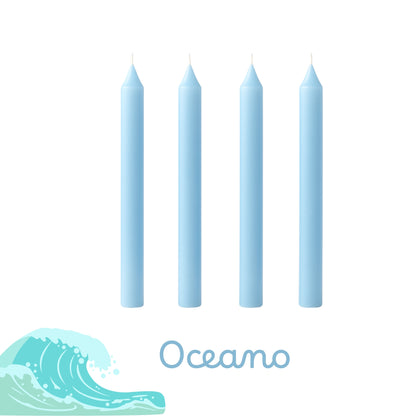 Set Candele Profumate Colorate 18cm - Cera Premium Aromaterapia. 7 Fragranze: Oceano, Fragola, Limone, Lavanda, Arancia, Rosa, Mela Verde. Candele a Colonna Lunga Durata Senza Fumo. Decorazione Casa, Spa e Regalo.