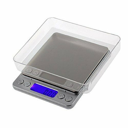 Bilancino di Precisione Digitale 0.1g–3000g con Display LCD, Funzione Tara, Multimisura g/oz/ct – Bilancia Professionale per Cucina, Gioielli, Laboratorio e Diete
