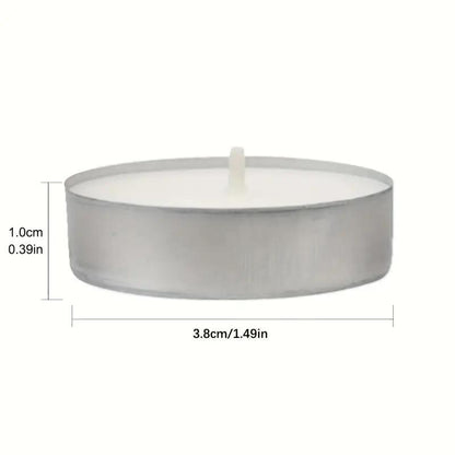 50/100/200 pz Candele di Cera al Tè rosse Inodore - Senza Fumo, Lunga Durata di 2-3 Ore per Matrimoni, Halloween, Natale, Caffè, Compleanni & Hotel, Ideali per Natale, Perfette per il Ringraziamento san valentino romantiche 50pz 100pz 200pz