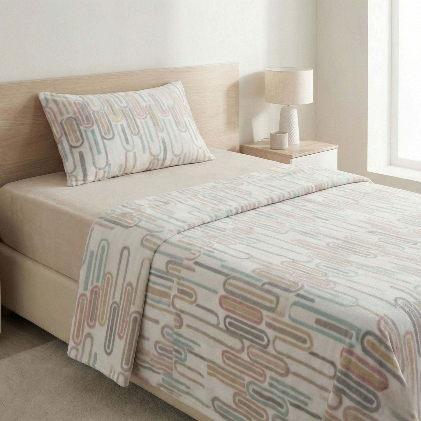 Set Letto Singolo in Morbido Pile Polar Remant - Completo Lenzuola Invernali Calde e Soffici - Include Lenzuolo Sopra 160x290 cm, Lenzuolo Sotto con Angoli 90x200+27 cm e 1 Federa 52x82 cm