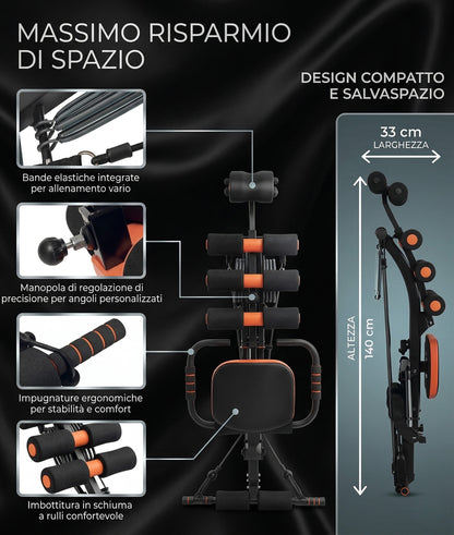 Panca Fitness Multifunzione 22-in-1  per Allenamento Total Body a Casa