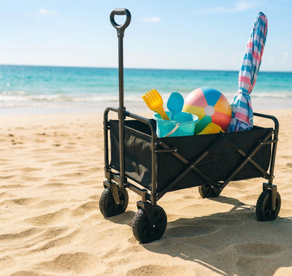 Carrello Portatutto Pieghevole – Portata 65kg, 96L – Nero