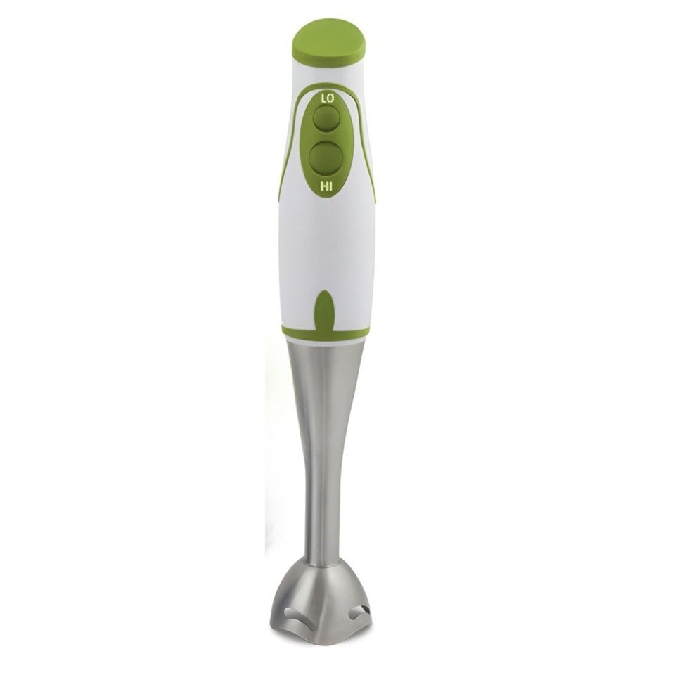 Frullatore a Immersione Multifunzione 3 in 1 – 450W Potente e Silenzioso, Lame in Acciaio Inox, 2 Velocità, con Contenitori e Frusta – Perfetto per Pappe, Salse, Frutta e Verdura