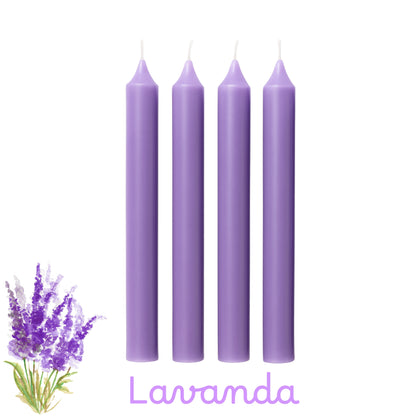 Set Candele Profumate Colorate 18cm - Cera Premium Aromaterapia. 7 Fragranze: Oceano, Fragola, Limone, Lavanda, Arancia, Rosa, Mela Verde. Candele a Colonna Lunga Durata Senza Fumo. Decorazione Casa, Spa e Regalo.