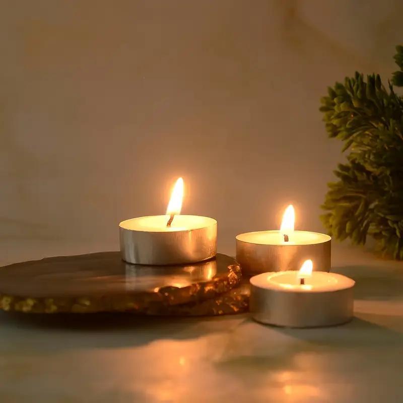 50/100/200 pz Candele di Cera al Tè Bianco Inodore - Senza Fumo, Lunga Durata di 2-3 Ore per Matrimoni, Halloween, Natale, Caffè, Compleanni & Hotel, Ideali per Natale, Perfette per il Ringraziamento 50pz 100pz 200pz
