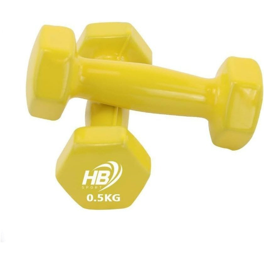 Manubri da Allenamento Antiscivolo 0,5 kg – Coppia di Pesetti Fitness per Casa, Palestra, Aerobica, Tonificazione Braccia e Allenamenti Leggeri | Attrezzi Palestra Domestica