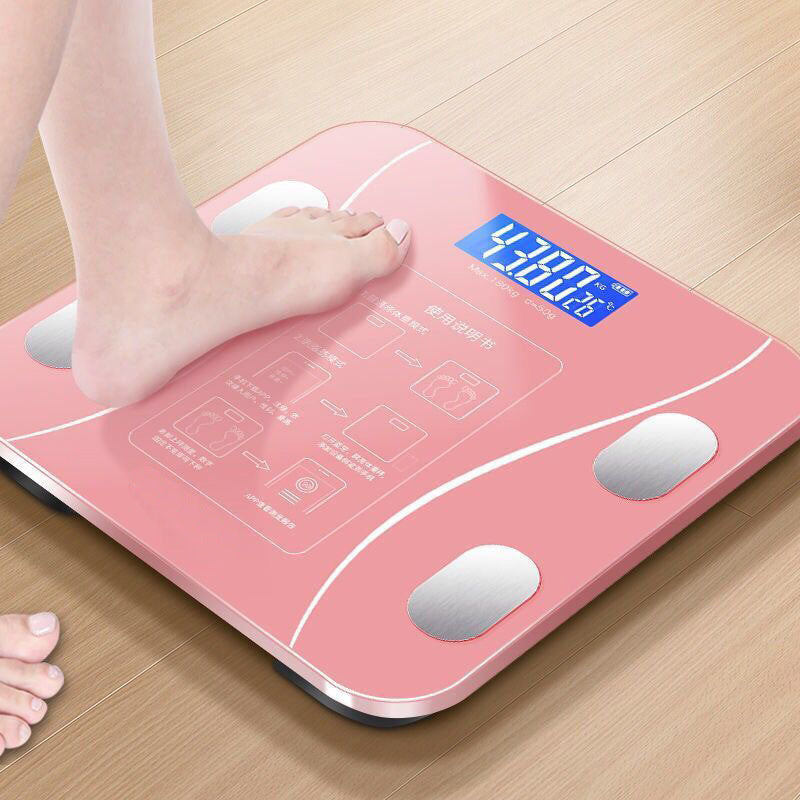 Bilancia Pesapersone Digitale Bluetooth Professionale con Analisi della Composizione Corporea, Display LCD ad Alta Leggibilità, Capacità Massima 180 kg, Nero