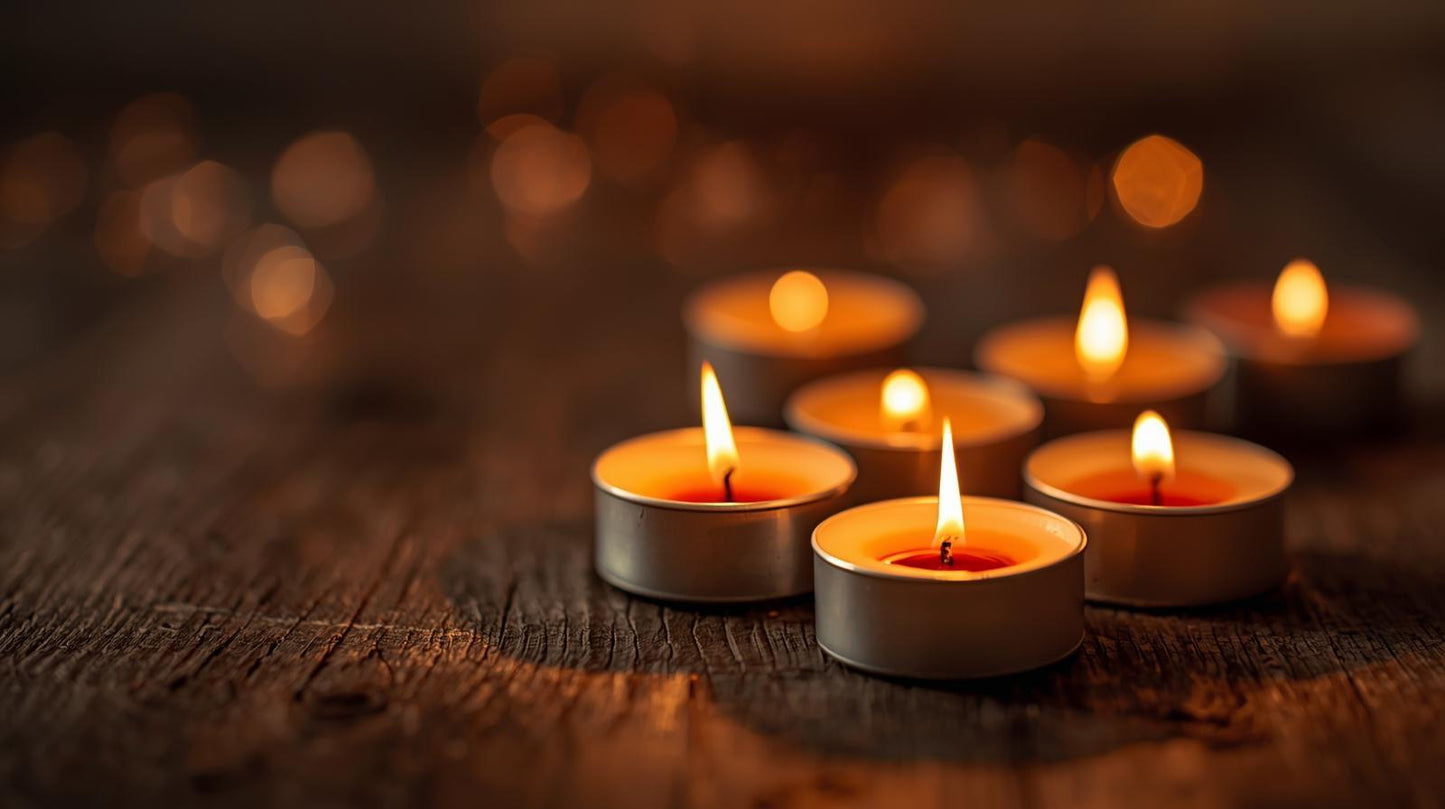 Mini Candele Profumate Decorative 3,5 cm – Kit da 20/30/50/100 Pezzi | Candele per Bomboniere, Eventi e Casa – Limone, Lavanda, Caffè, Rosa