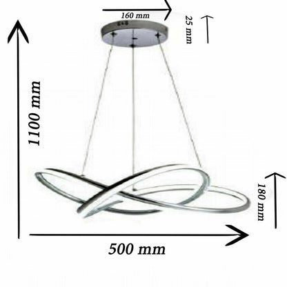 LAMPADARIO LED 60W MODERNO TONDO