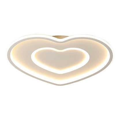 Lampadario Plafoniera a Led Moderno 63W Forma Cuore