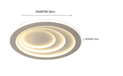 PLAFONIERALAMPADARIO 70W CAMBIA COLORE CON TELECOMANDO