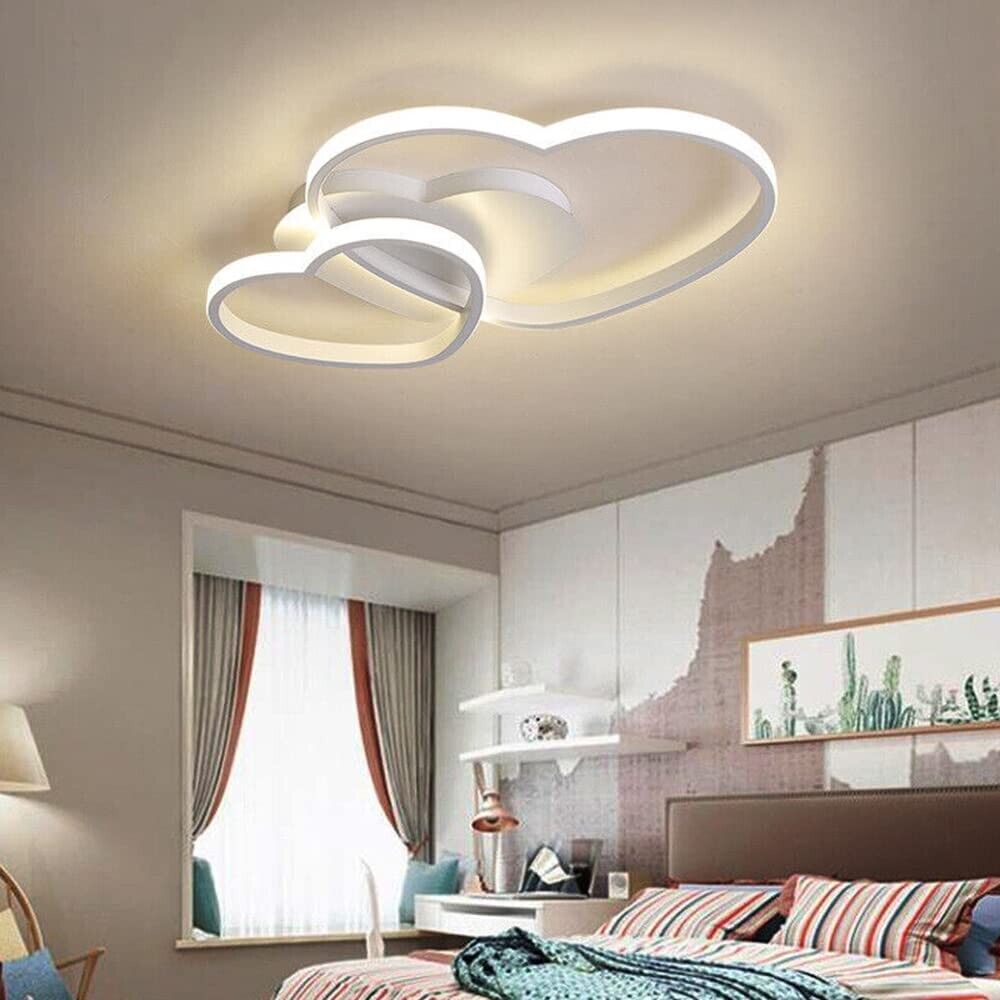 LAMPADARIO LED DOPPIO CUORE 33W