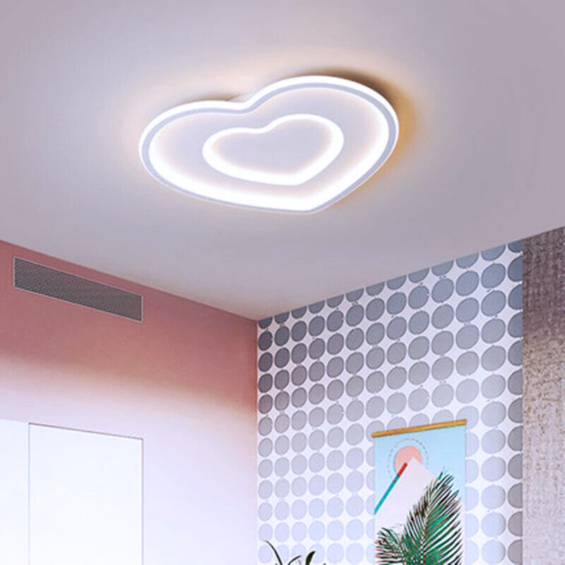 Lampadario Plafoniera a Led Moderno 63W Forma Cuore